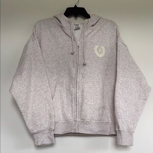 Pink Victoria’s Secret  Gray Hoodie
